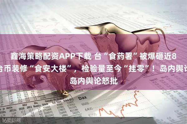 鑫海策略配资APP下载 台“食药署”被爆砸近8亿新台币装修“食安大楼”，检验量至今“挂零”！岛内舆论怒批